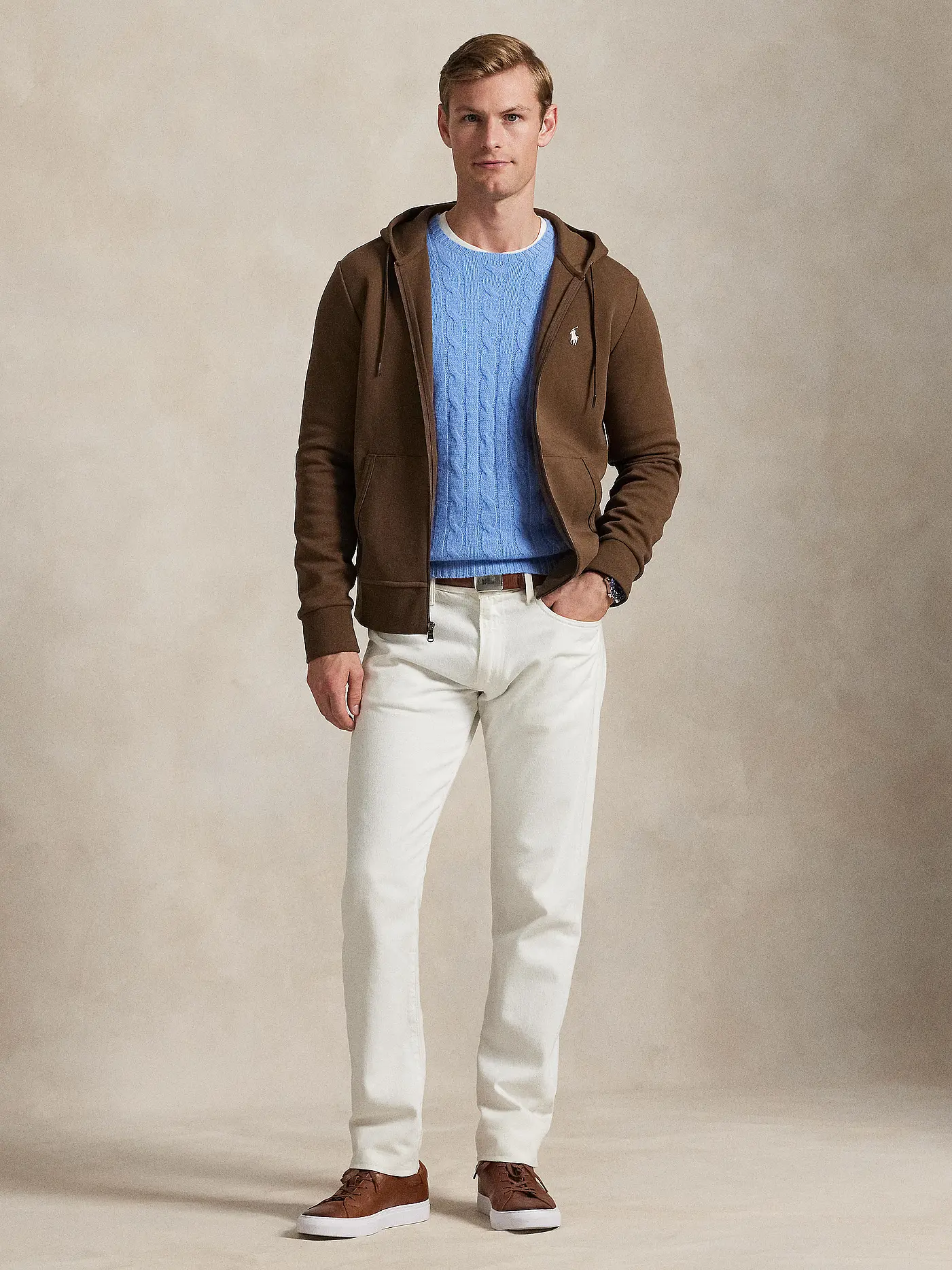 POLO RALPH LAUREN | Kapuzensweatjacke | braun